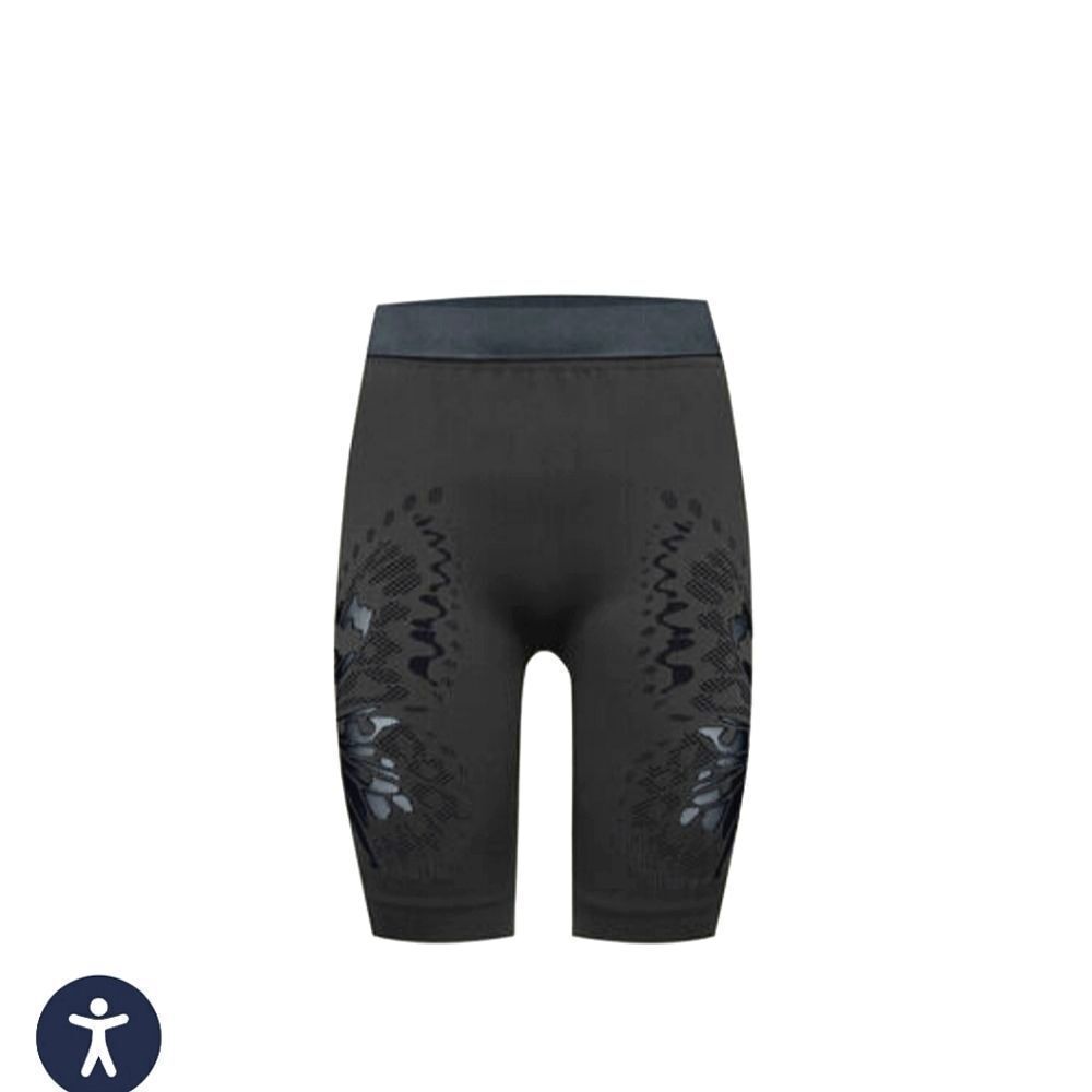 Wolford Black/Caviar Sporty Butterfly Biker Textured Shorts